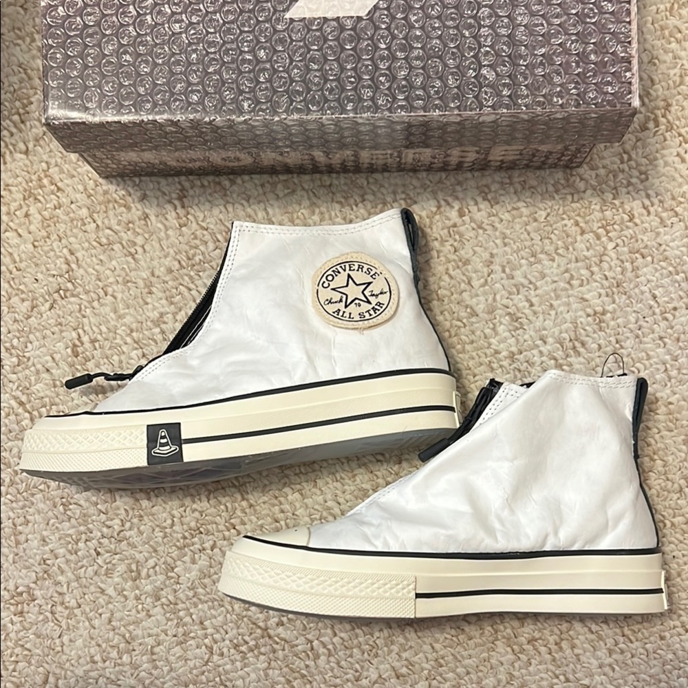 Converse Joshua Vides Chuck 70 Zip Hi - White and Black